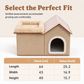 Foldable Cat Bed Warm Winter Pet House All Season Cat Villa