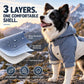 Waterproof Dog Raincoat Colorblock Pet Outdoor with Dirtproof Leg Protection