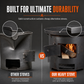 🔥50% OFF NOW! Careluxpro Heavy-Duty Carbon Steel Camping Stove – 3-in-1 Wood & Charcoal Burning Outdoor Combustion Stove, High-Draft Airflow Portable Camp Cooker for Camping, Backpacking & Outdoor Cooking