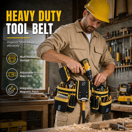 👷 50% OFF! 🛠️ Adjustable Tool Waist Bag – Multi-pocket & hands-free carry ✨