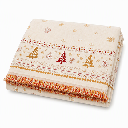 Thickened Christmas Style Chenille Sofa Cover Full Coverage Cat Scratch Resistant and Stain Resistant Couch Slipcover
