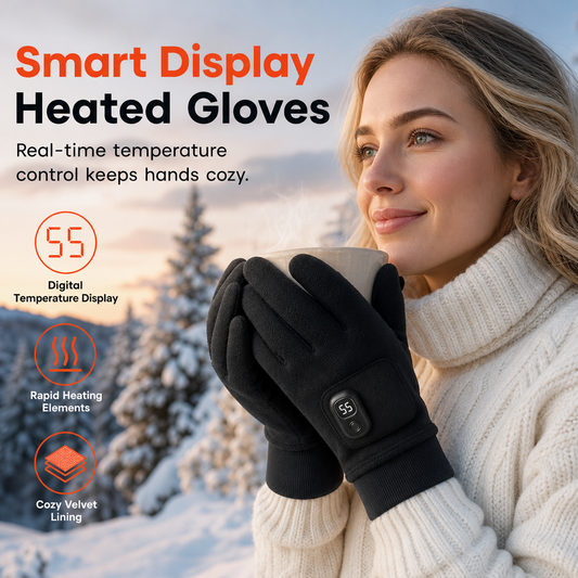 Rechargeable Heated Gloves with Touchscreen for Men and Women