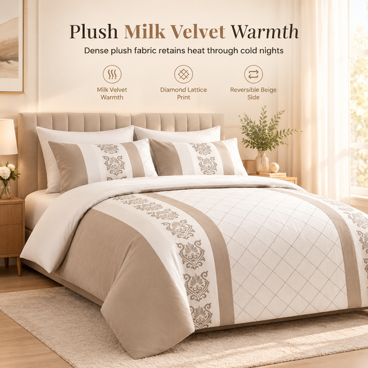 Winter Warm 3 Piece Comforter Bedding Set