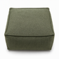 Unfilled Square Pouf Cover Floor Cushion Ottoman Slipcover for Living Room and Clothes Storage Removable Washable 45x45x23cm