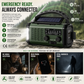 📻🌩️Portable Solar and Hand Crank Rechargeable Radio🔦