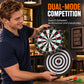 Double-Sided Dart Board with Steel Tip Darts