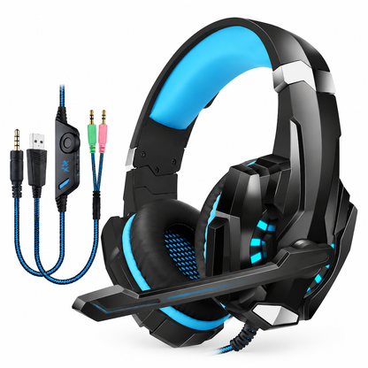 Over-Ear Gaming Headset with Microphone for PC and Console
