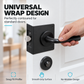 Stainless Steel Single Hole Door Lock Reinforcement Plate for Indoor Wooden Doors with Screws