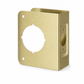 Stainless Steel Single Hole Door Lock Reinforcement Plate for Indoor Wooden Doors with Screws